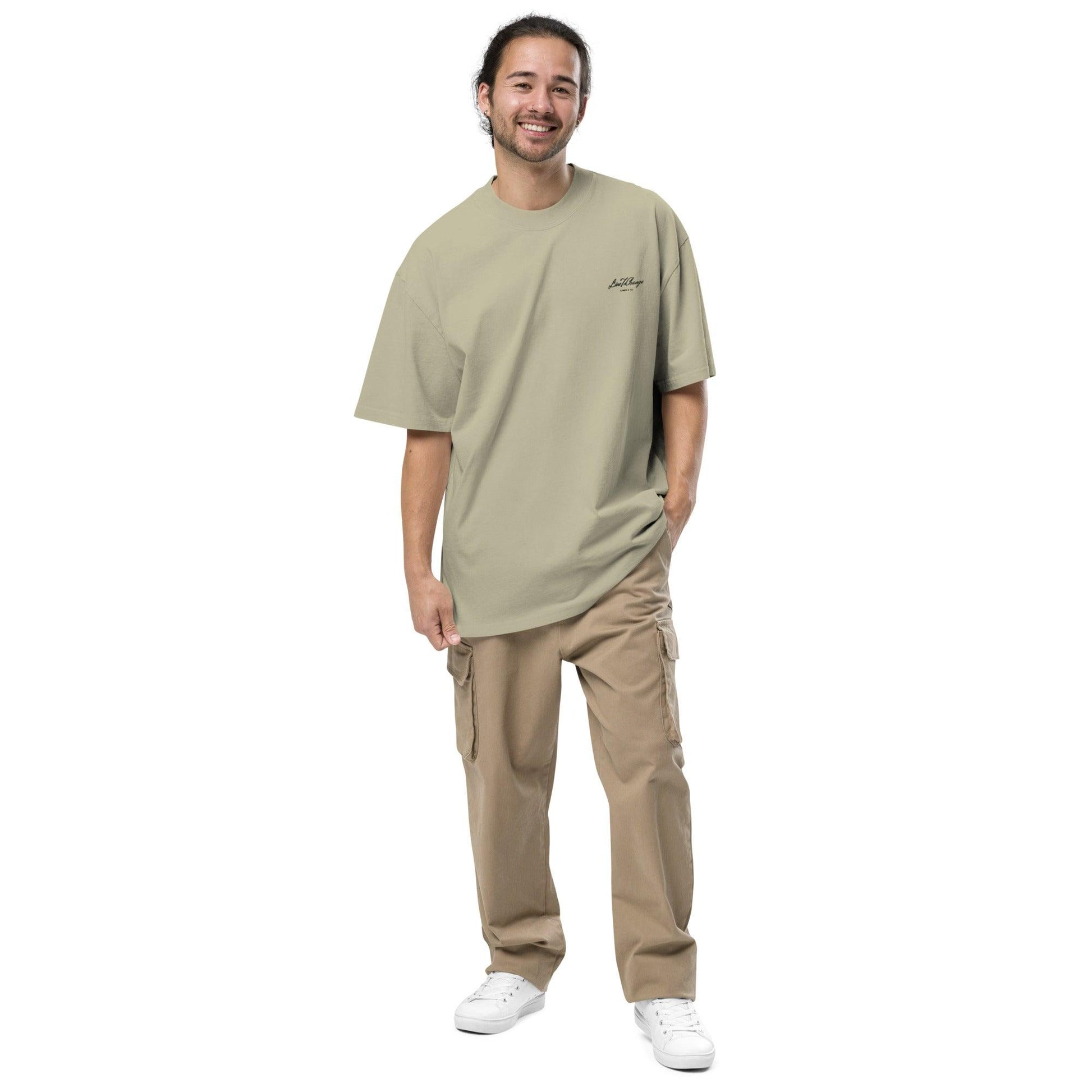 Oversized T-Shirt mit gestricktem LiveToChange Logo - Premium  from LTC-Clothes - Just €29.90! Shop now at LTC-Clothes