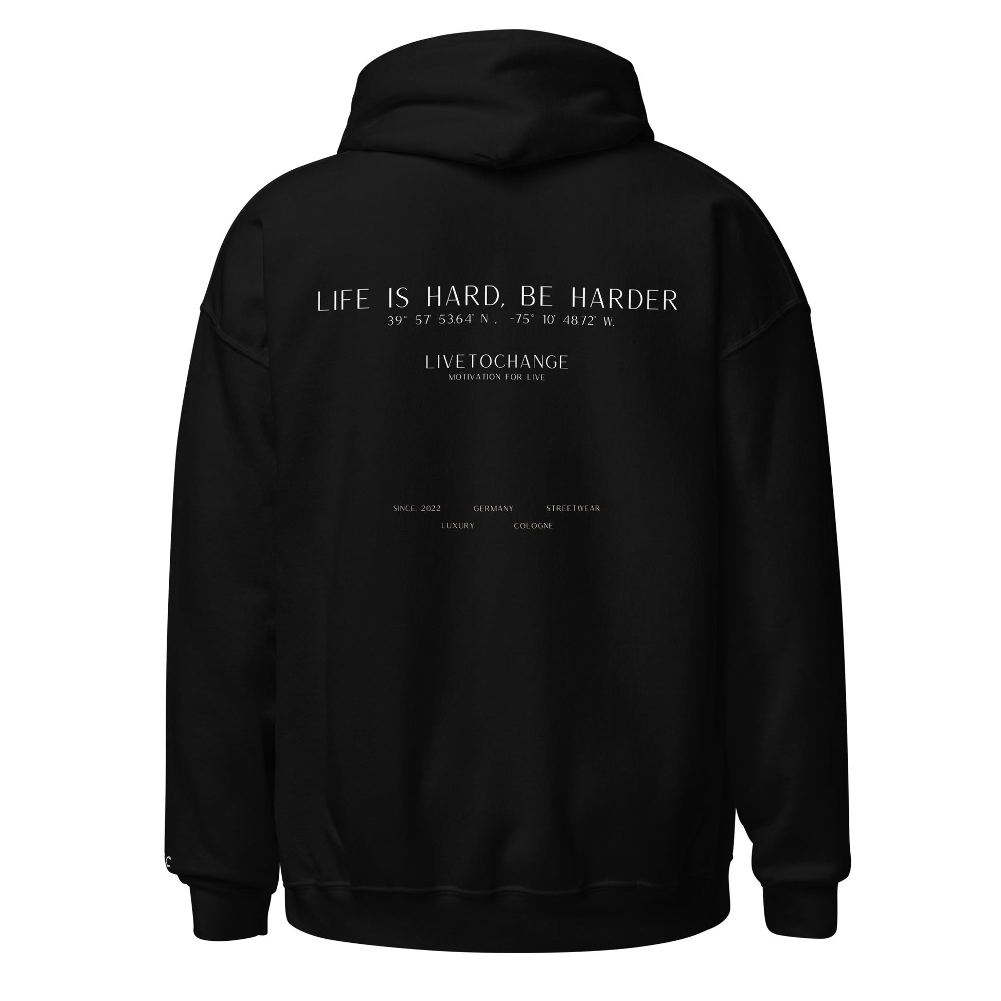 Be Harder Hoodie mit weißer Naht - Premium  from LTC-Clothes - Just €49.90! Shop now at LTC-Clothes