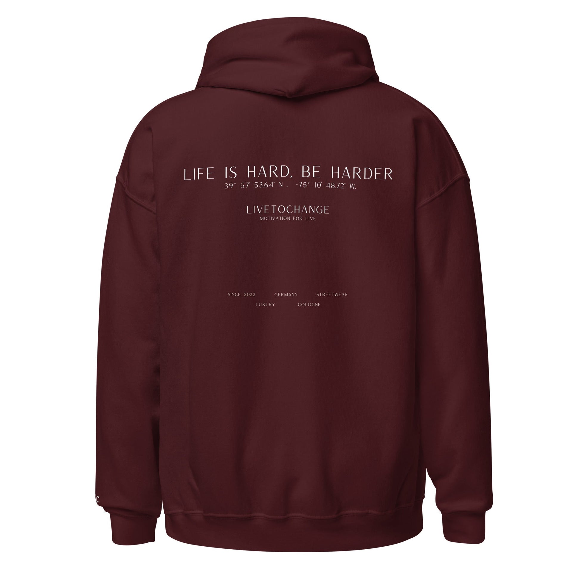 Be Harder Hoodie mit weißer Naht - Premium  from LTC-Clothes - Just €49.90! Shop now at LTC-Clothes