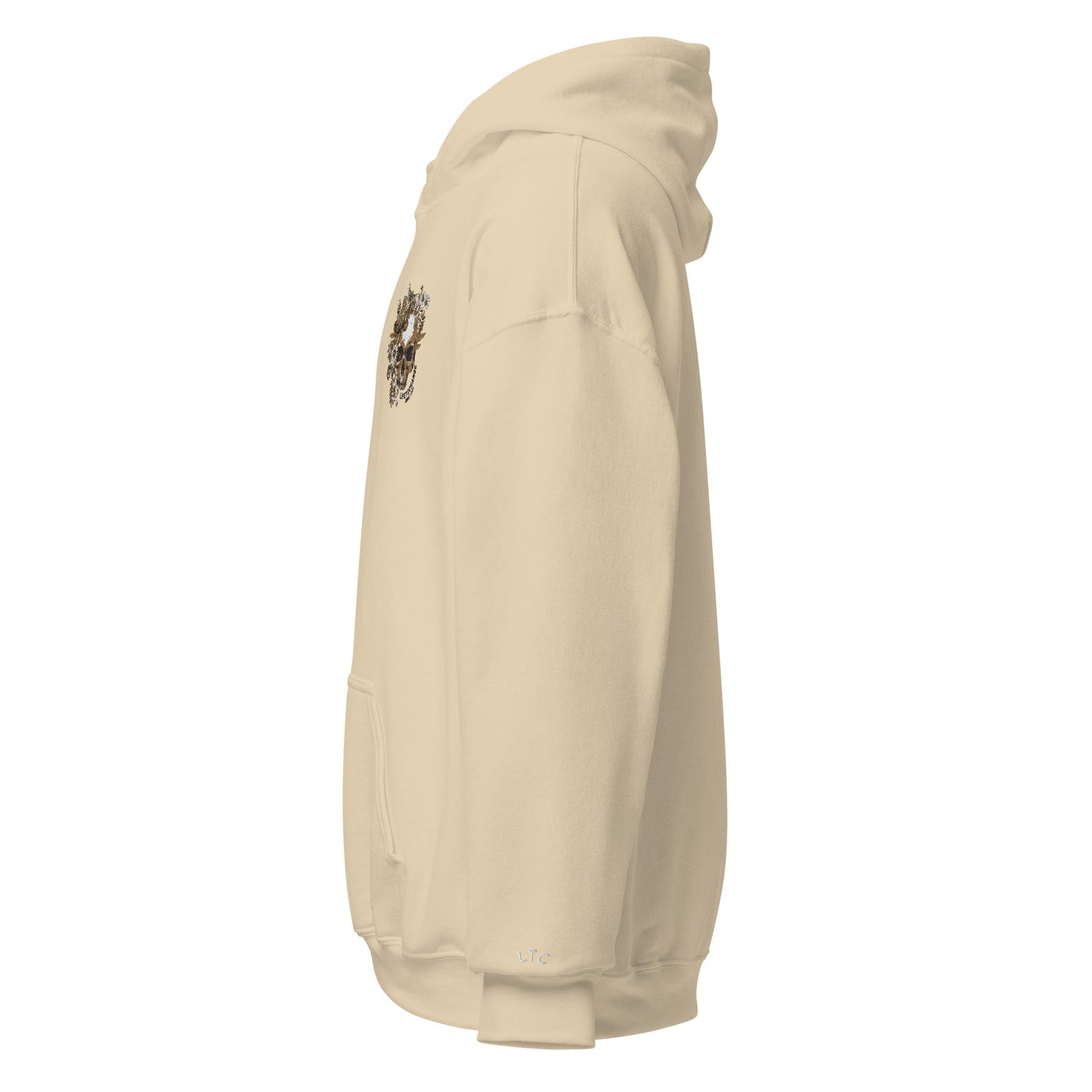 Totenkopf Hoodie mit schwarzer Logo Naht - Premium  from LTC-Clothes - Just €49.90! Shop now at LTC-Clothes