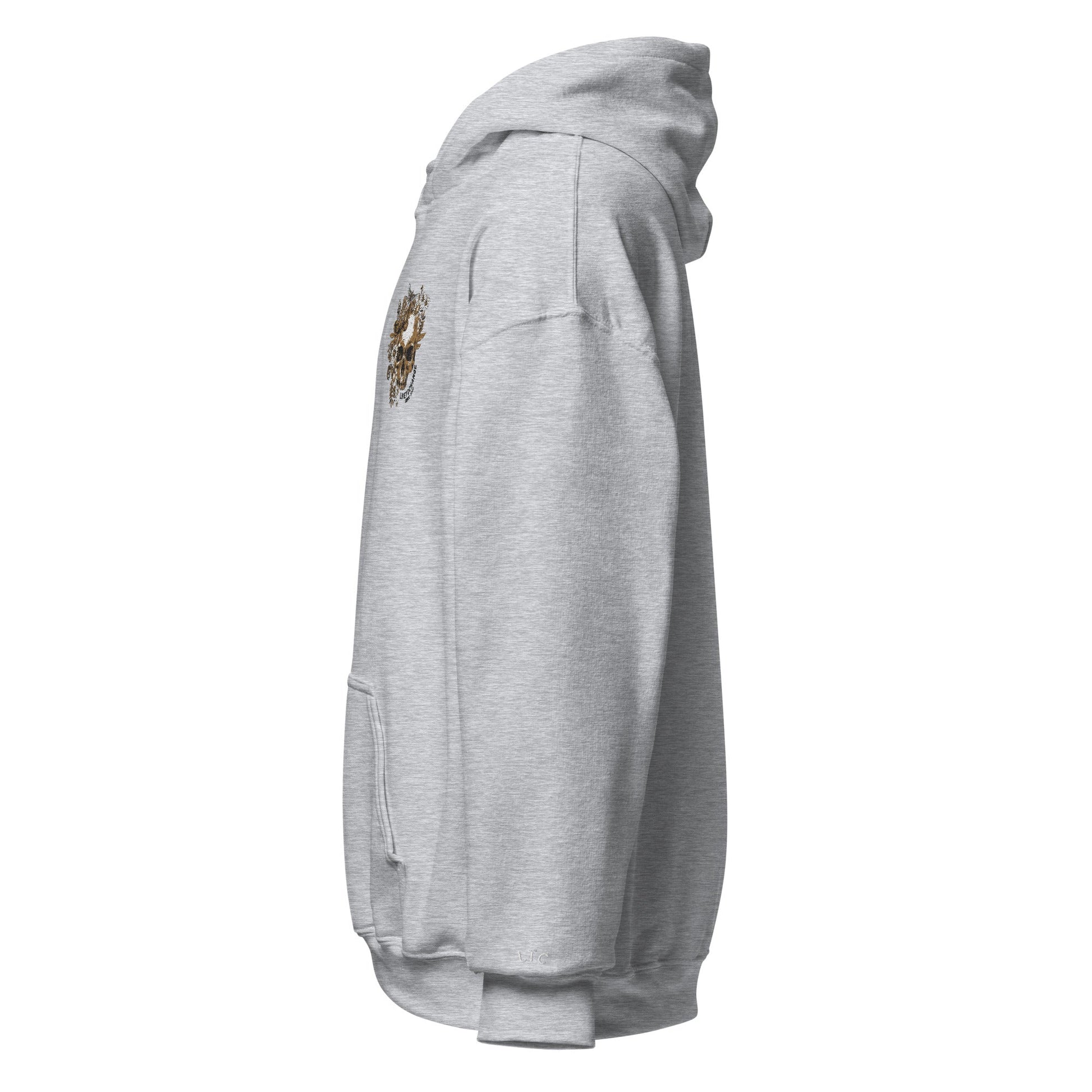 Totenkopf Hoodie mit schwarzer Logo Naht - Premium  from LTC-Clothes - Just €49.90! Shop now at LTC-Clothes